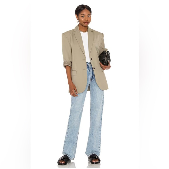 ANINE BING Blazer in Khaki Green SZ M Oversized NWT $550 MSRP - Picture 5 of 8